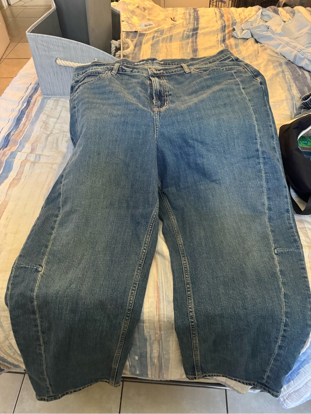 Old Navy Women's Blue Boyfriend Jeans